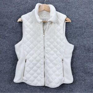 Abercrombie & Fitch Ivory Quilted Vest